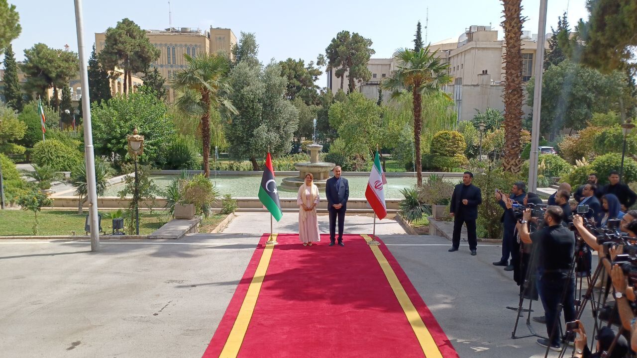 استقبال رسمی امیرعبداللهیان از وزیر خارجه لیبی